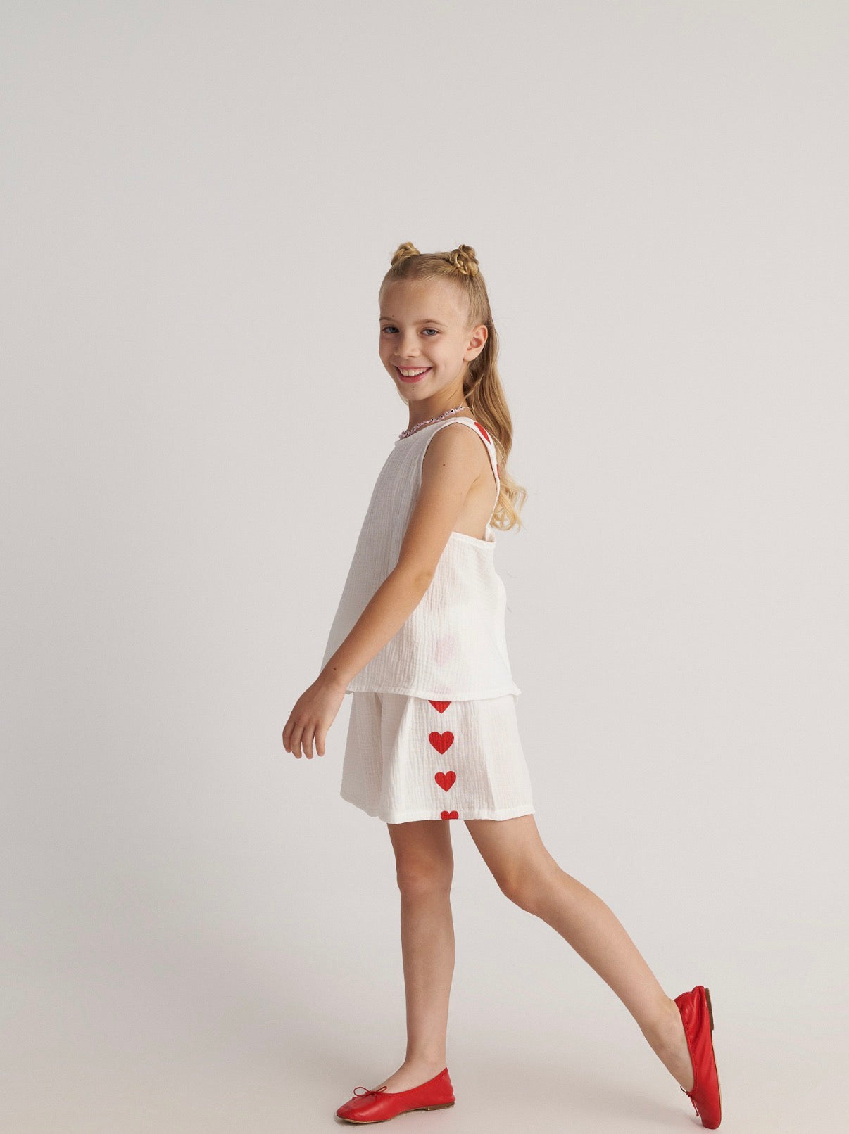 Hearts Set Backless Top & Shorts