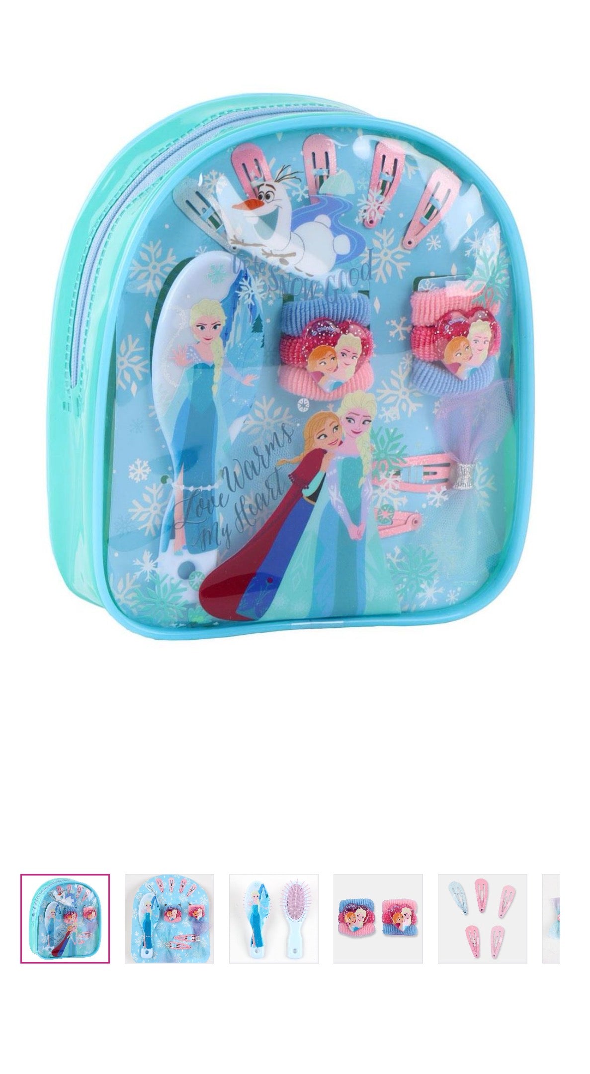 Frozen accessories set and backpack