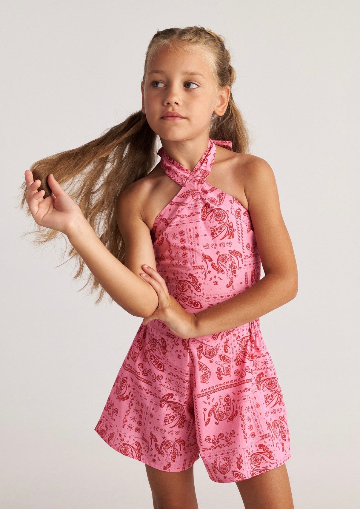 Bandana Set with Scarf Top & Shorts for Kids