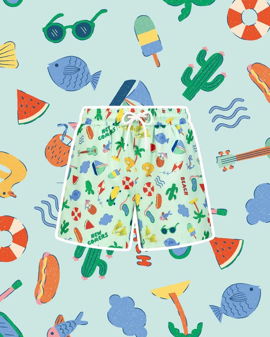 Green Beach Swimsuit