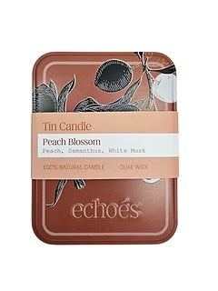 Peach Blossom Tin Candle 200 gr
