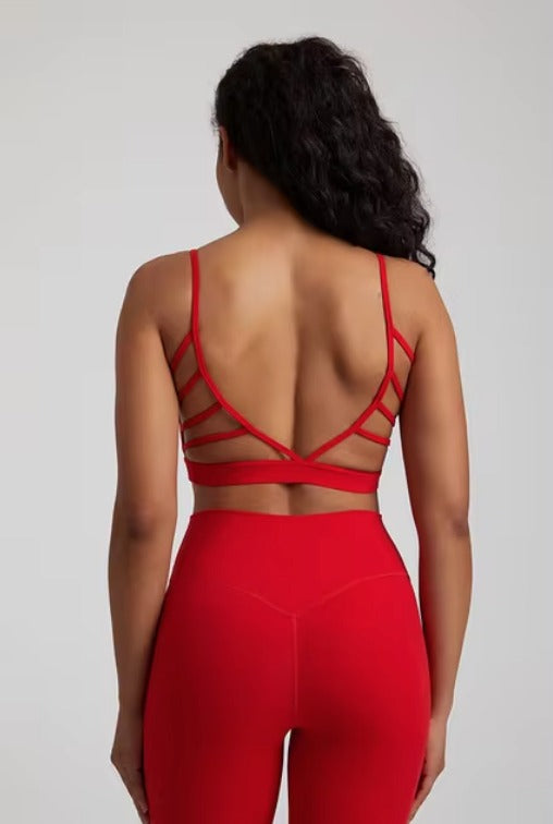 Red Strappy Set - Short&Bra