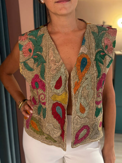 Embroidered Gilet