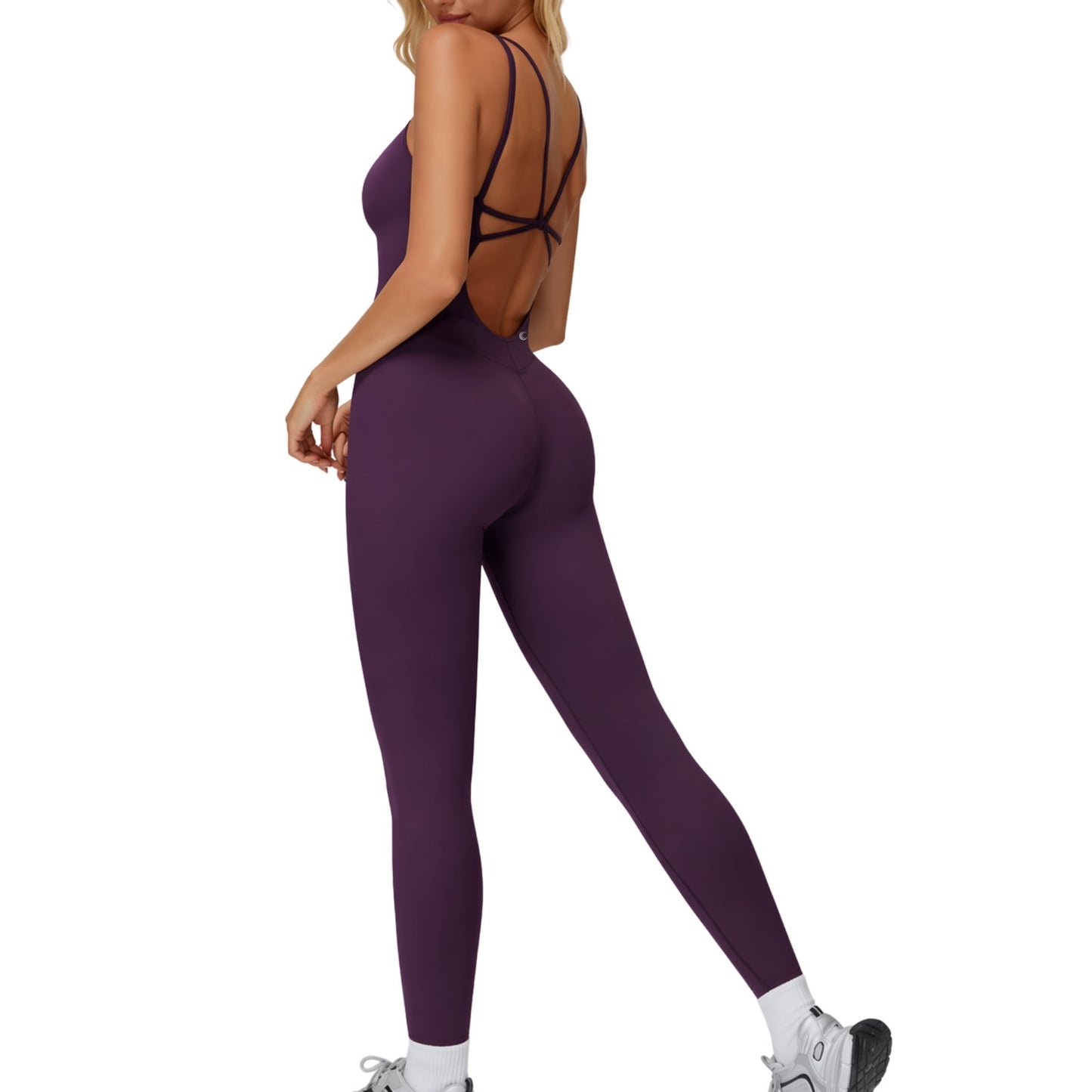 Nura Dark Purple Jumpsuit
