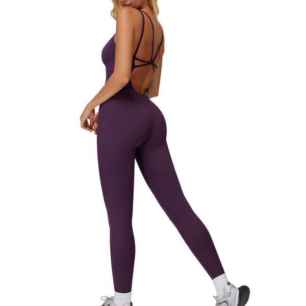 Nura Dark Purple Jumpsuit