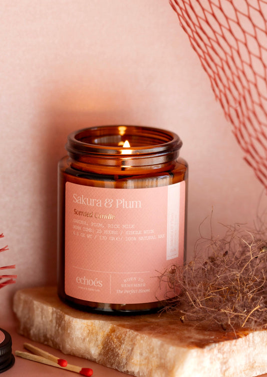 Sakura&Plum Candle Jar