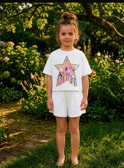 Star Fringes White Set