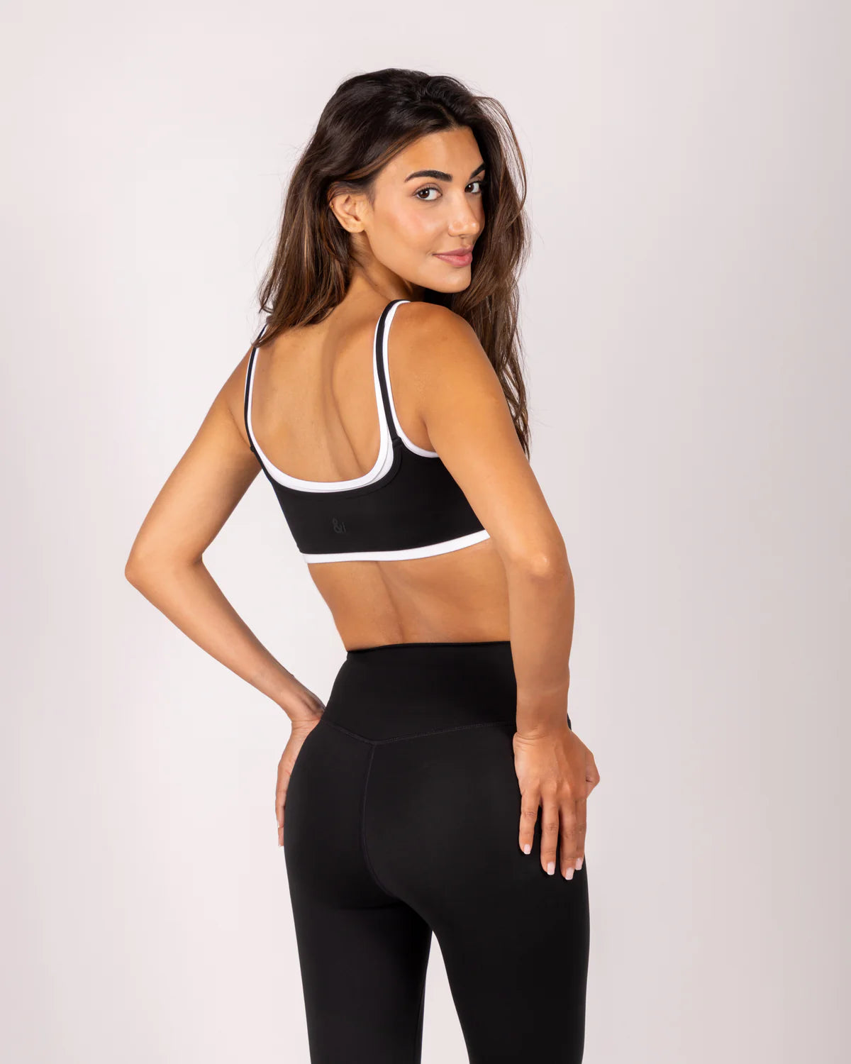 Black Cross Waistband Legging Set