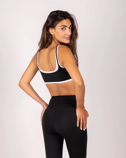 Black Cross Waistband Legging Set