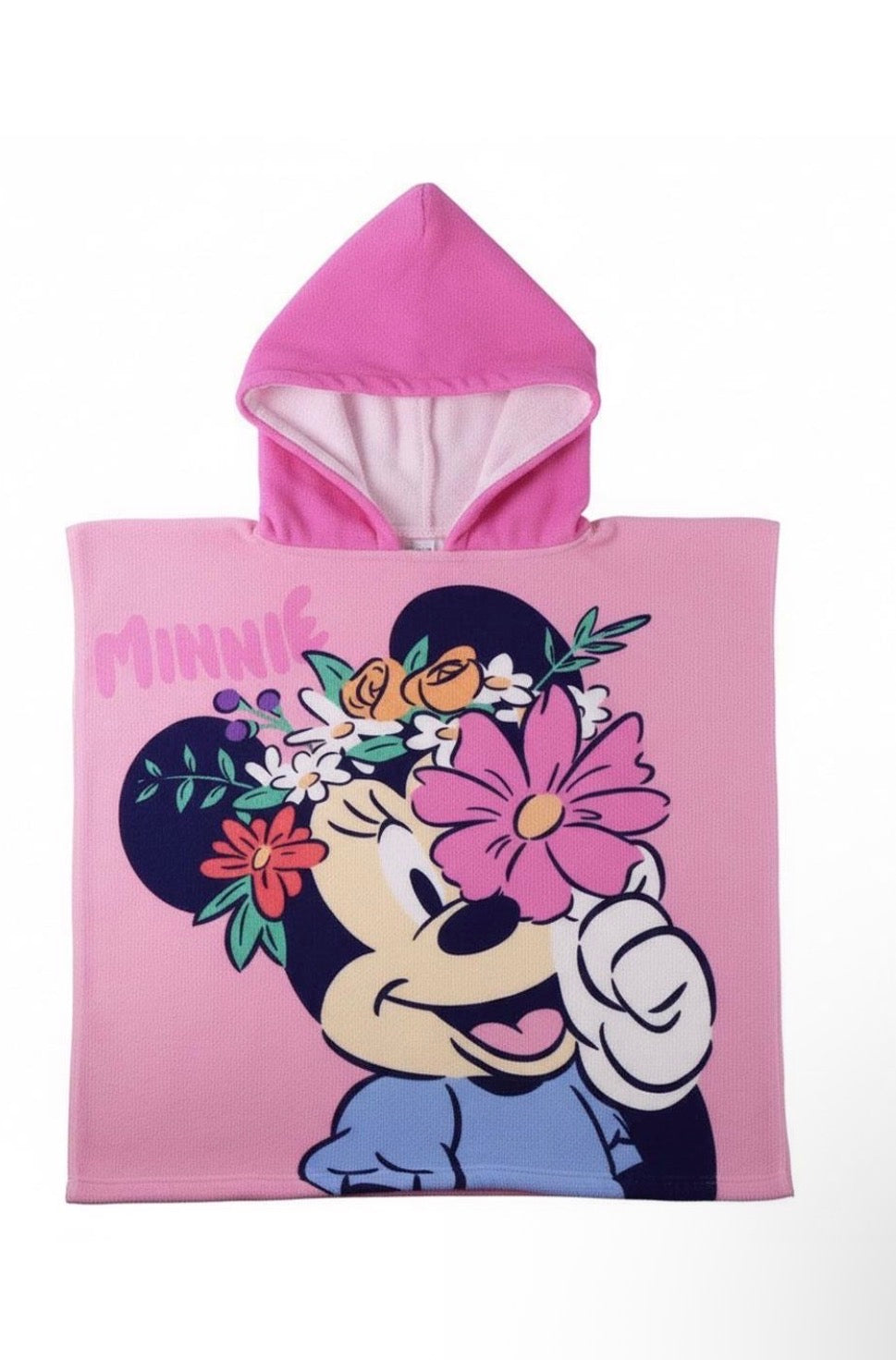 Minnie Towel Poncho - Pink