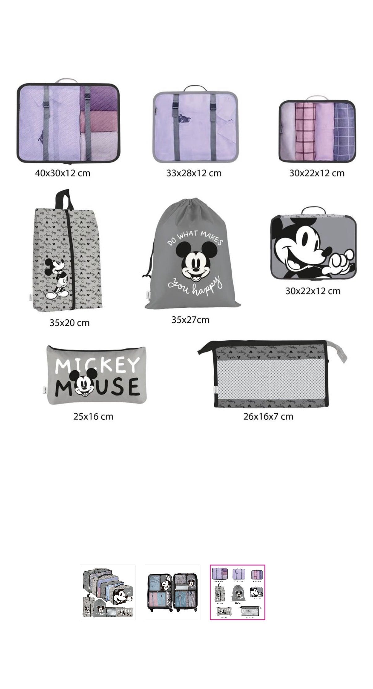 Mickey Travel Organizers