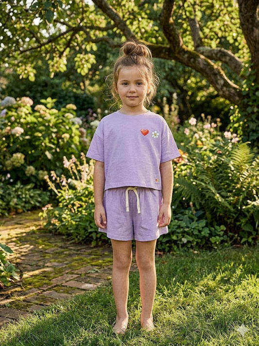 Girl Purple Heart Set