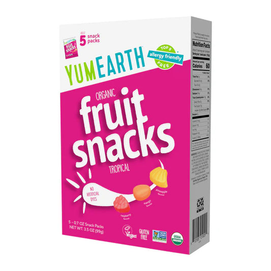 YumEarth Organic Gummie Snack Tropical Fruit
