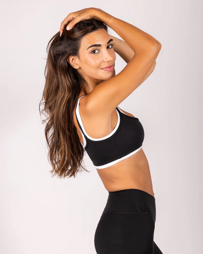 Black Cross Waistband Legging Set