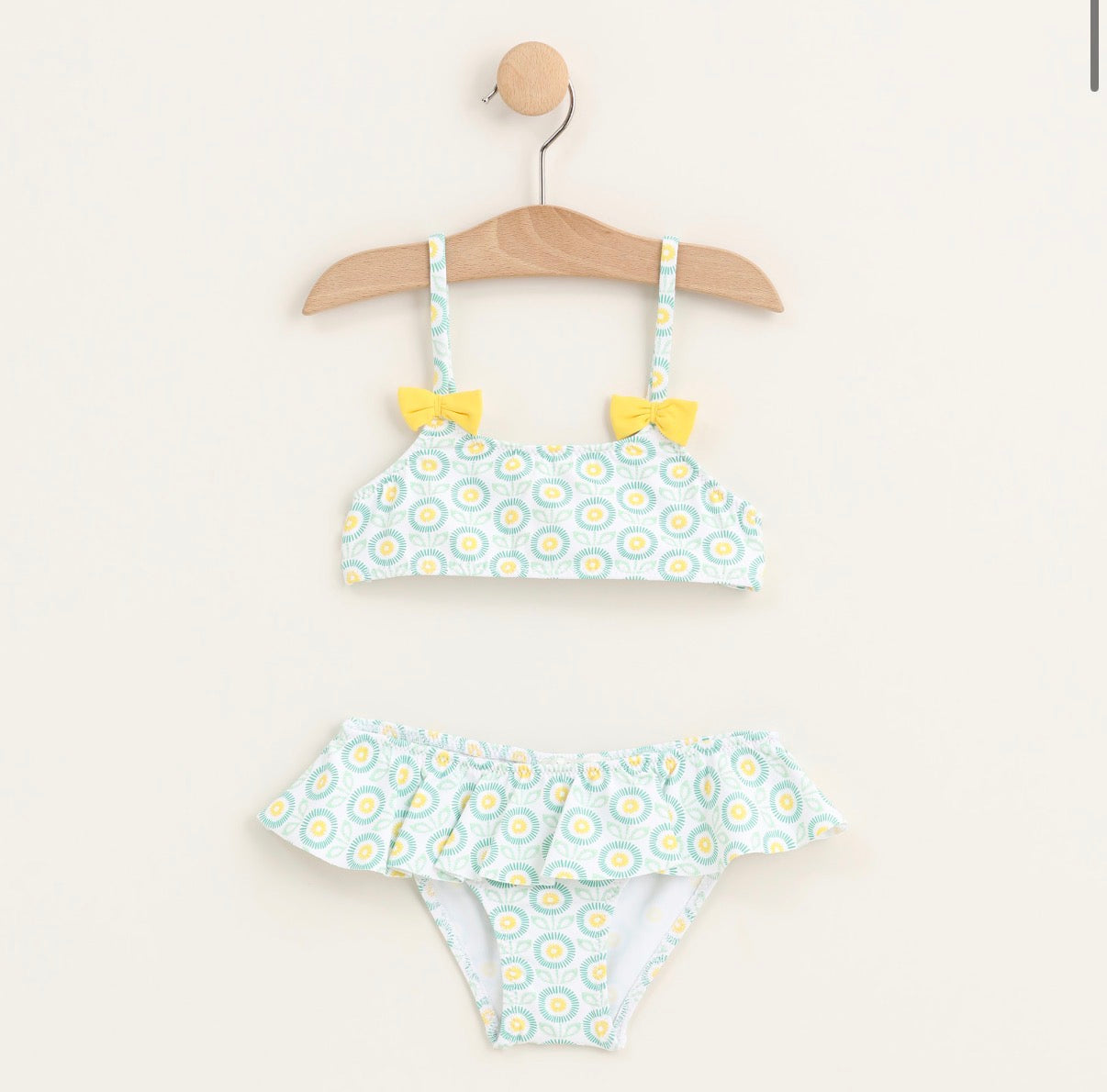 2 Piece Swimsuit - Vert et Jaune