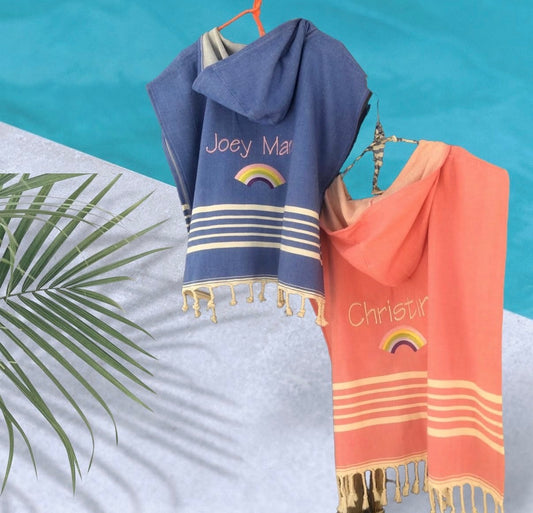 Beach plain ponchos