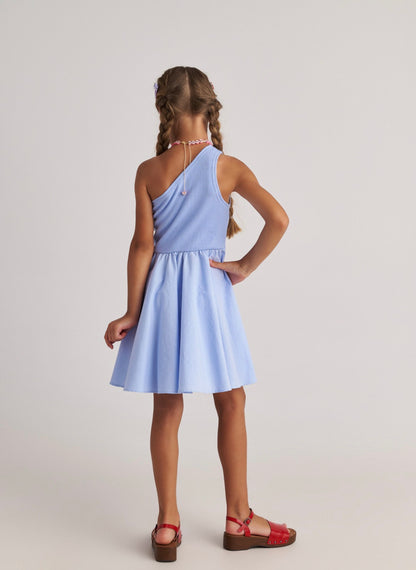 Simple Idea Ballerina One Shoulder Dress