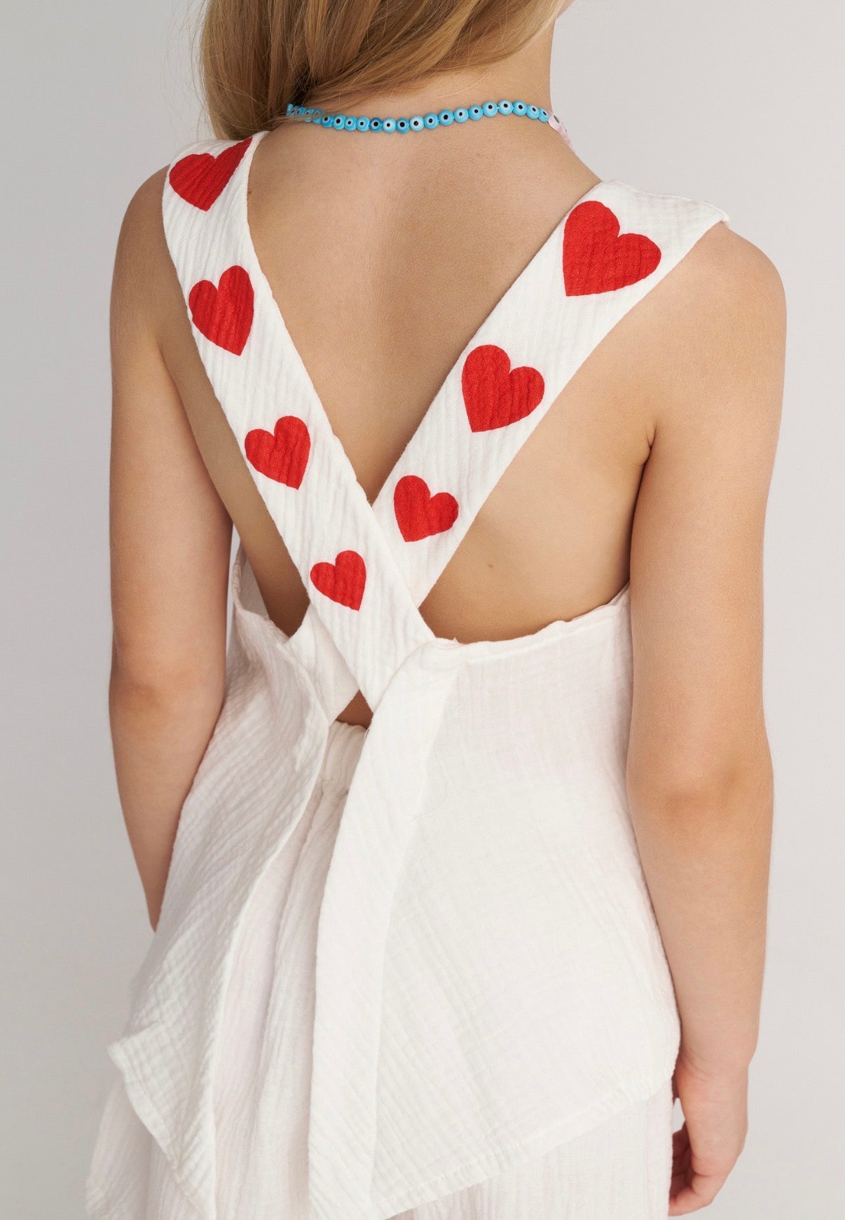 Hearts Set Backless Top & Shorts