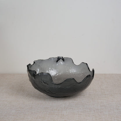 Salad Bowl with irregular design and servers